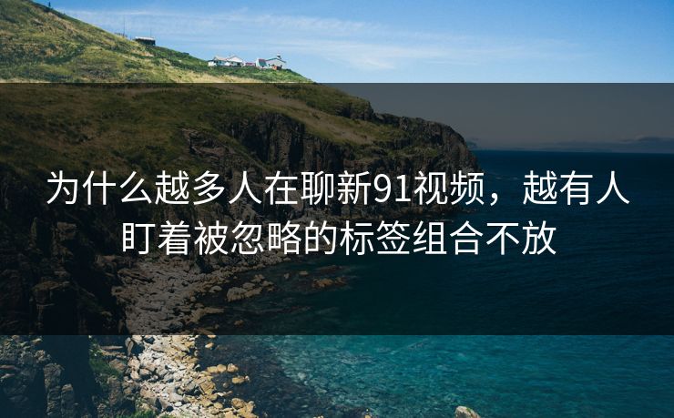 为什么越多人在聊新91视频，越有人盯着被忽略的标签组合不放